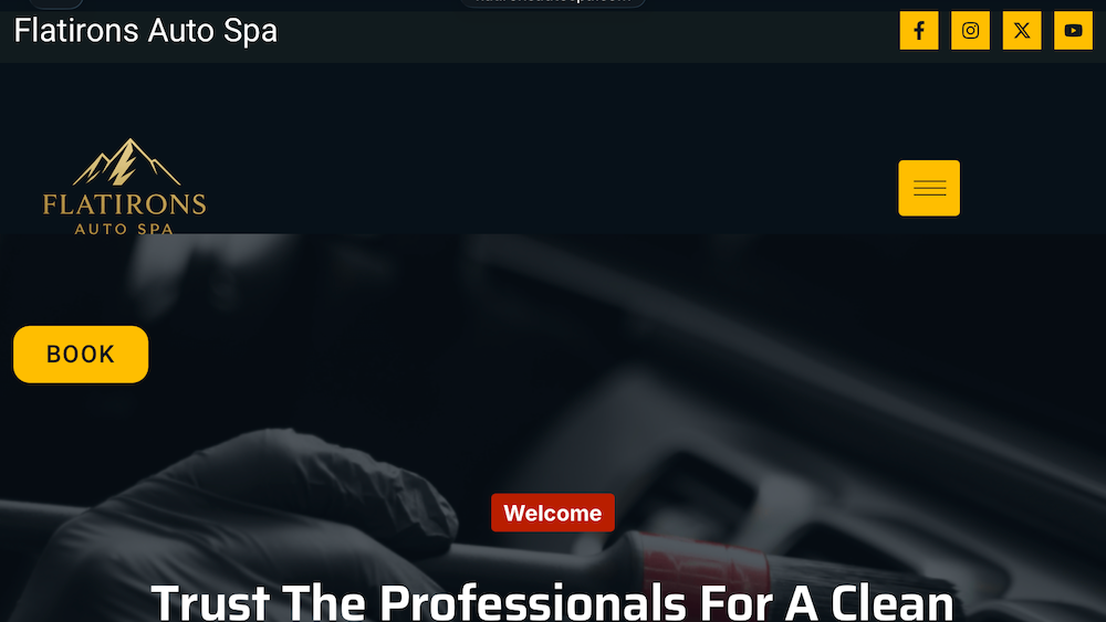 Flatirons Auto Spa homepage